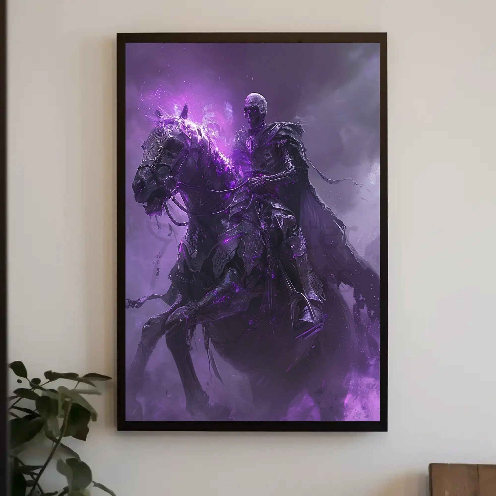 Dark Knight's Ride: Fantasy Realm Poster PosterGoat