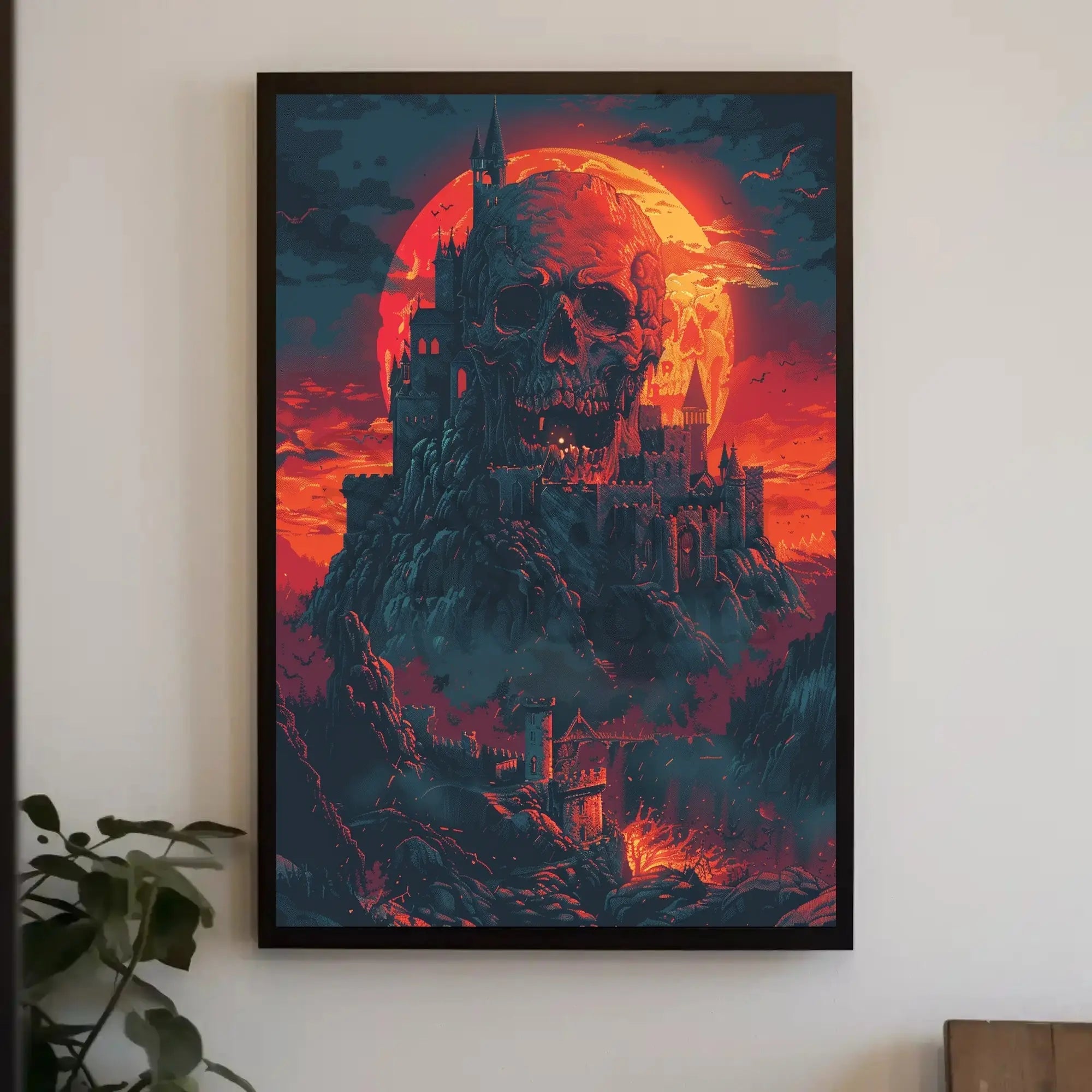 Dark Mythical Castle Scene Artistic or Pop Culture Poster PosterGoat