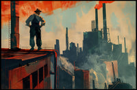 Dawn of Industrial Era: Vintage Art Poster PosterGoat