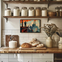 Dawn of Industrial Era: Vintage Art Poster PosterGoat