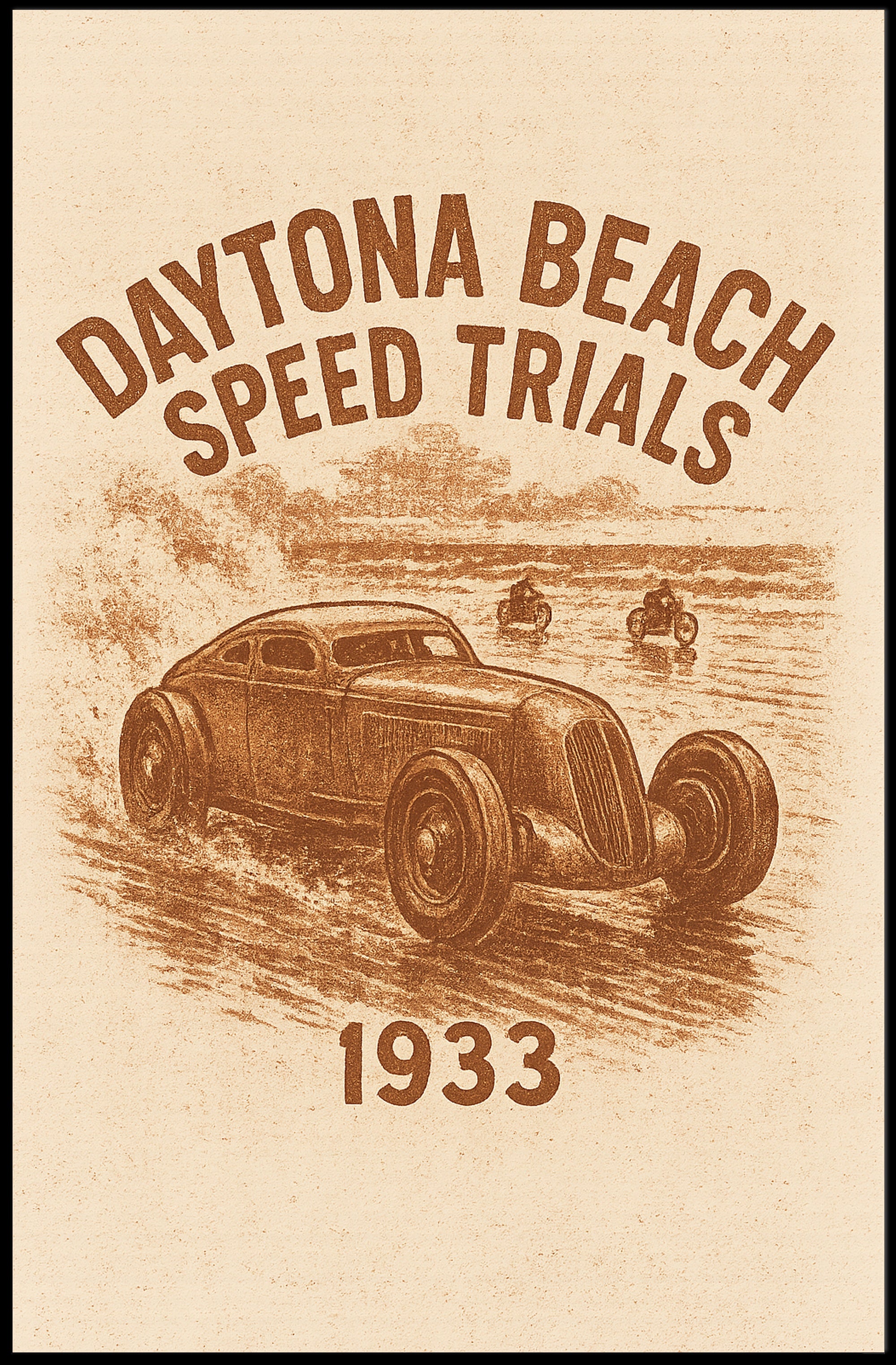 Daytona Beach Speed Trials 1933 Poster PosterGoat