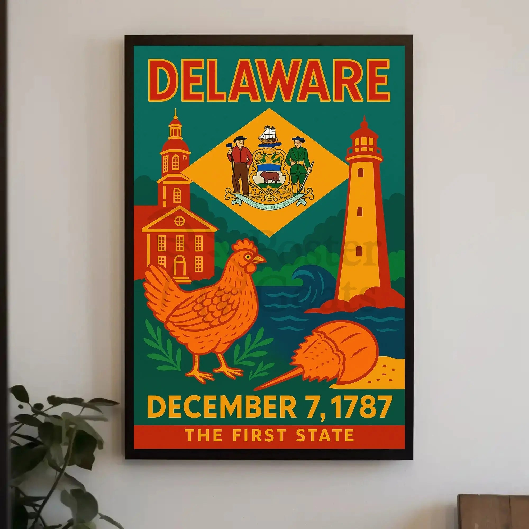 Delaware Heritage Celebration Print Cultural or Heritage Poster PosterGoat