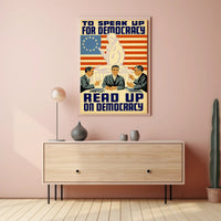 Democracy and Civic Engagement Vintage Political or Propaganda Poster PosterGoat