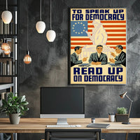 Democracy and Civic Engagement Vintage Political or Propaganda Poster PosterGoat