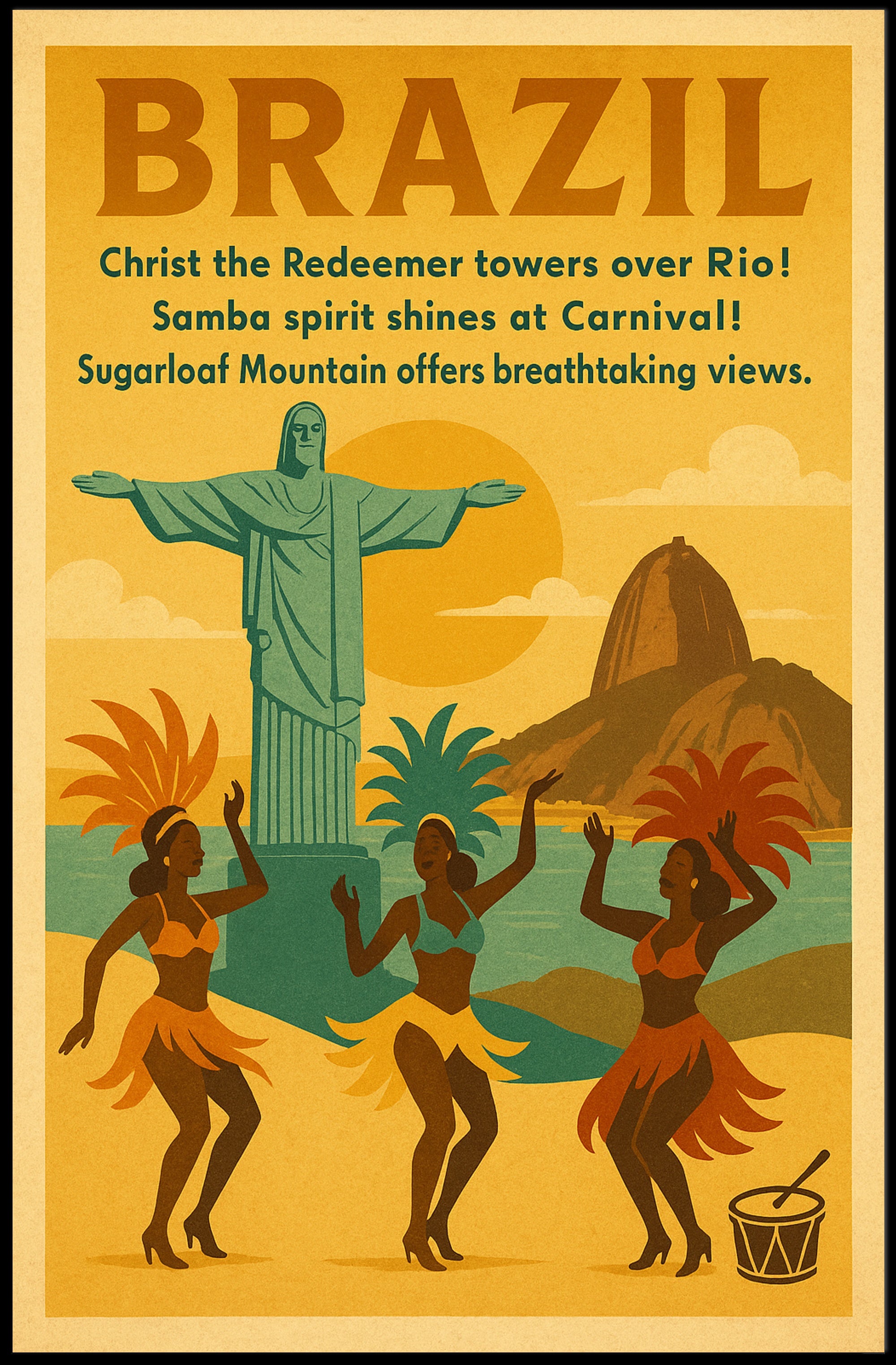 Discover Brazil Poster PosterGoat