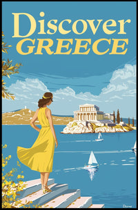 Discover Greece: A Timeless Travel Poster PosterGoat