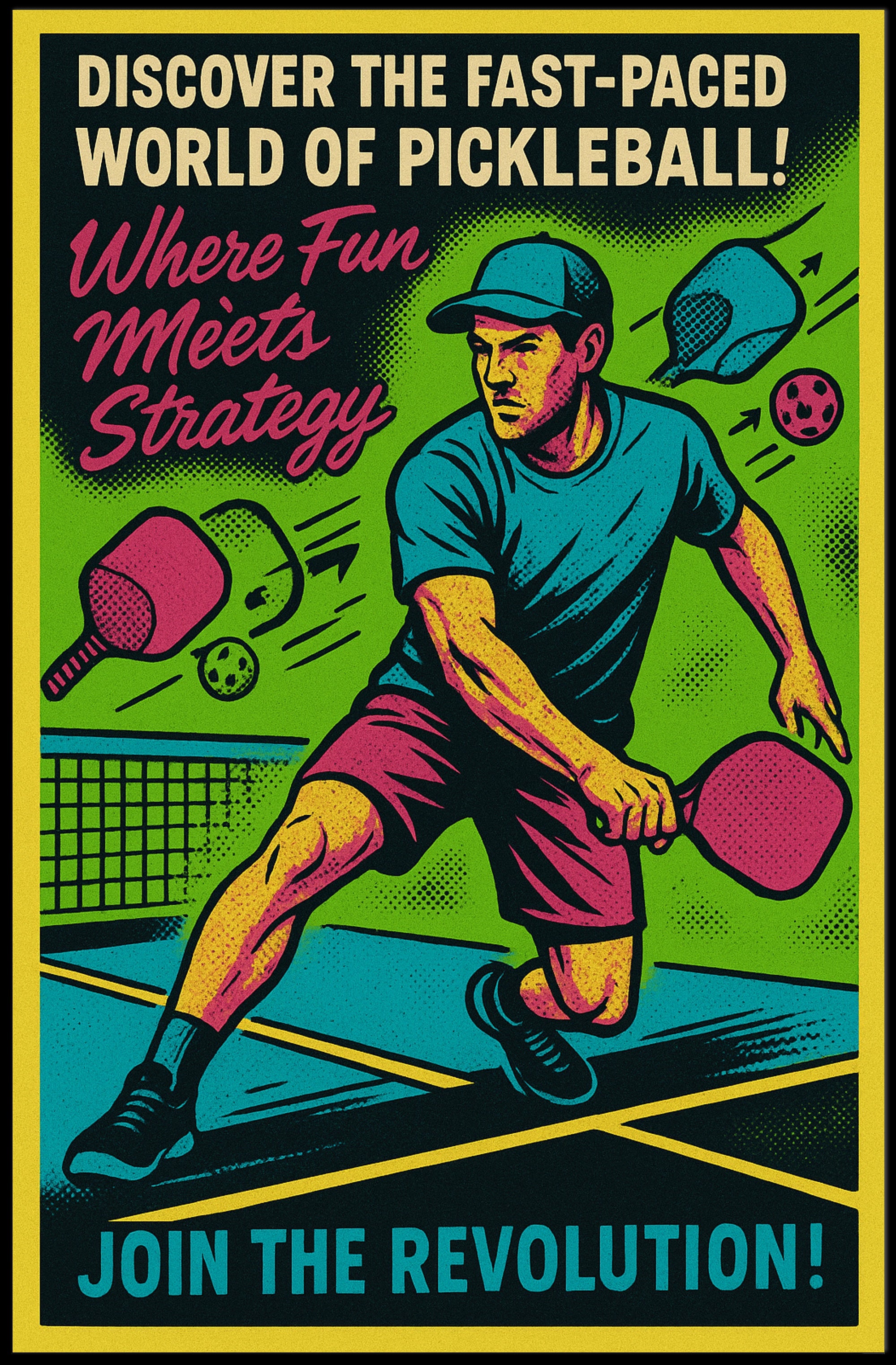 Discover The World Of Pickleball Poster PosterGoat