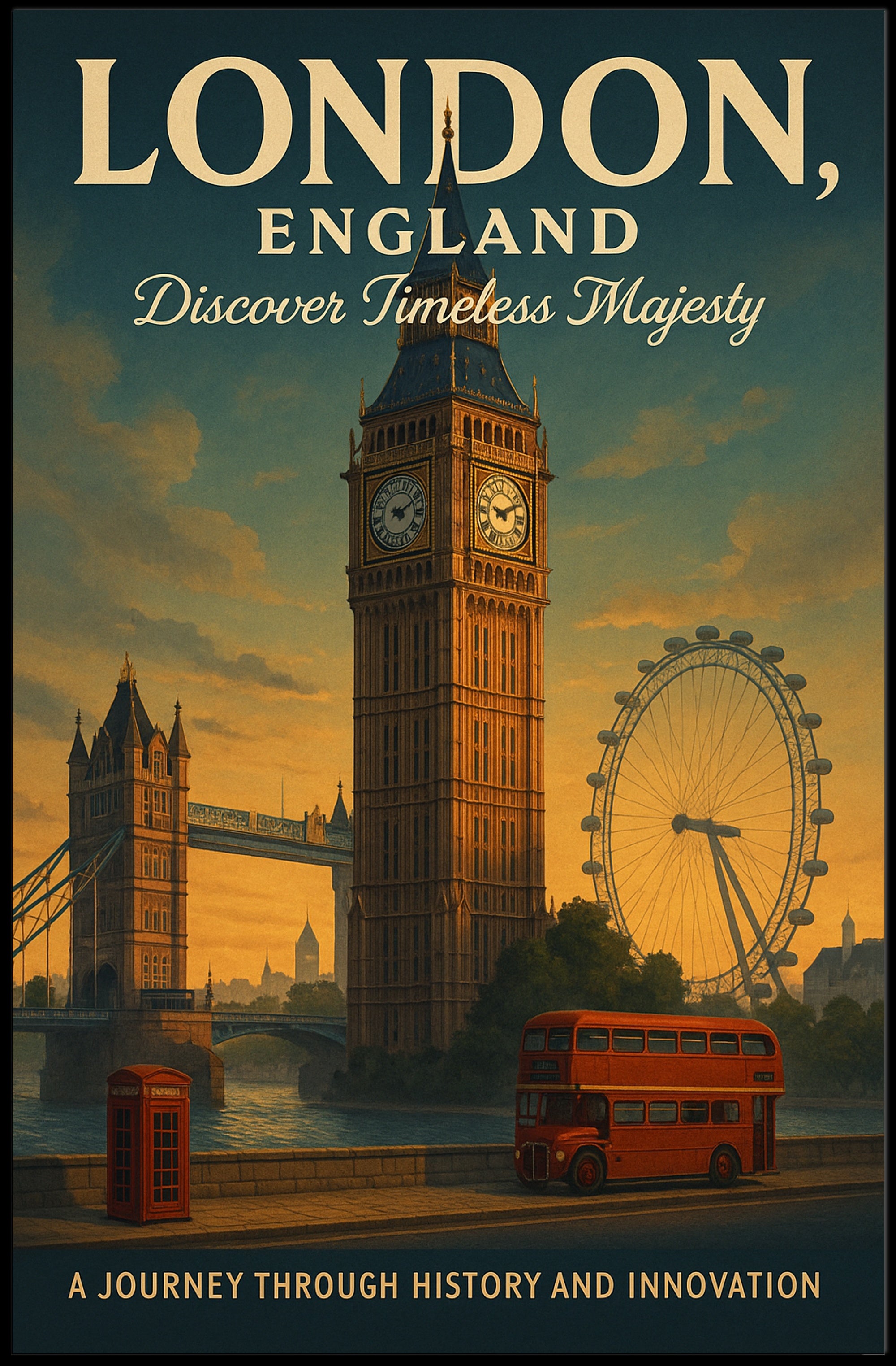 Discover Timeless Majesty in London Poster PosterGoat