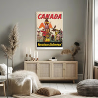 Discover Vast Adventures in Canada with Travel Poster PosterGoat
