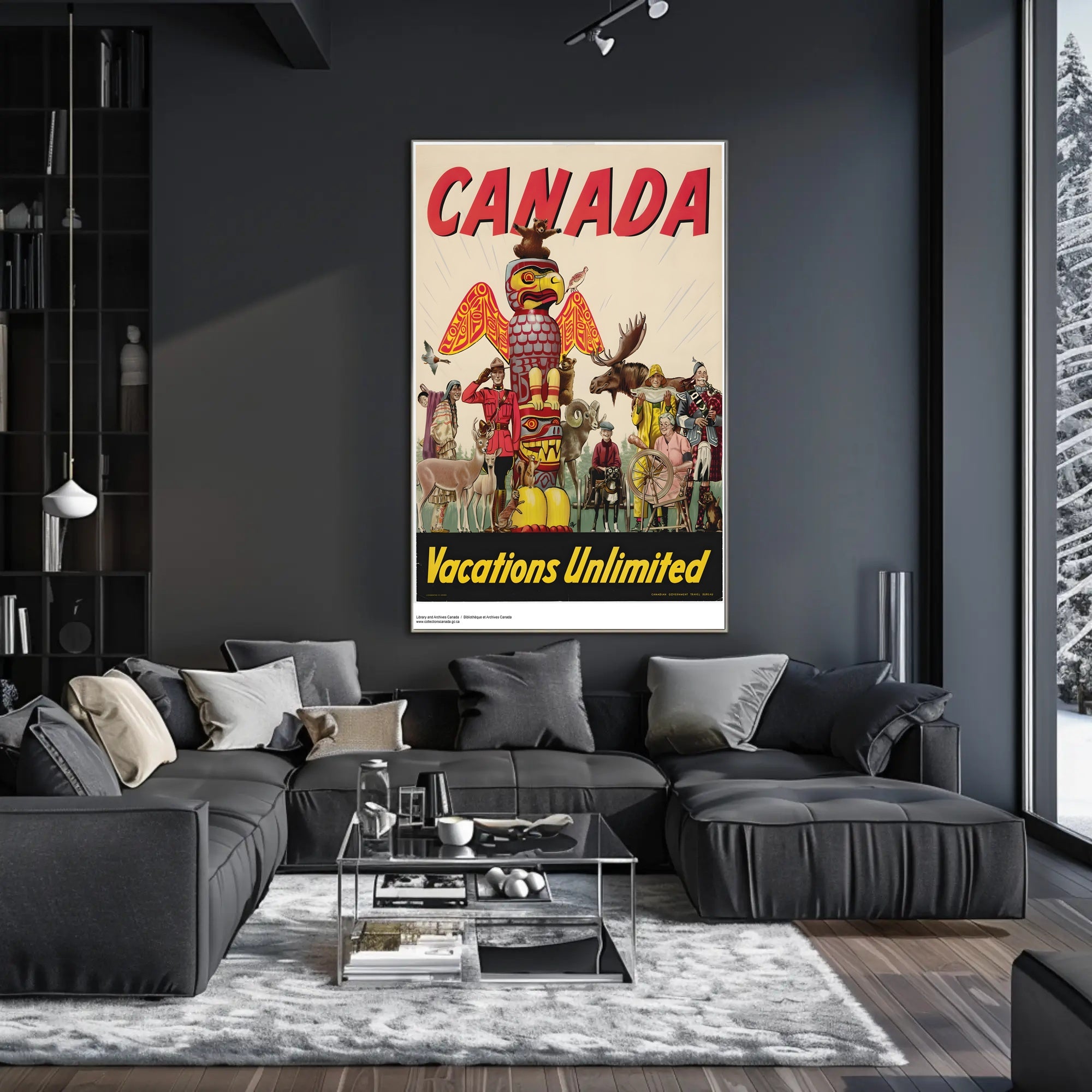 Discover Vast Adventures in Canada with Travel Poster PosterGoat