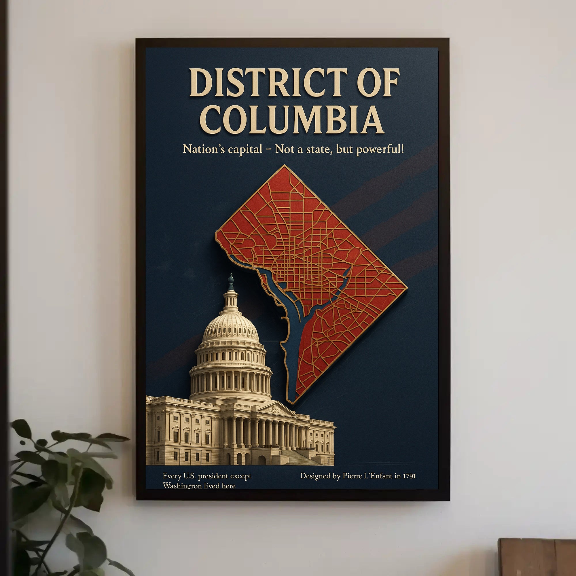 District of Columbia Travel Poster Art Print PosterGoat