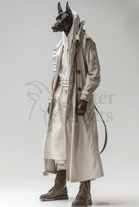 Doberman Fashion Fusion in Avant-Garde Artistic Poster PosterGoat