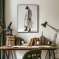 Doberman Fashion Fusion in Avant-Garde Artistic Poster PosterGoat