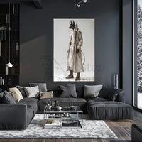 Doberman Fashion Fusion in Avant-Garde Artistic Poster PosterGoat