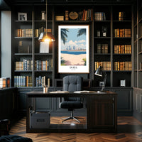 Doha Skyline Serenity: Urban or Cityscape Poster PosterGoat