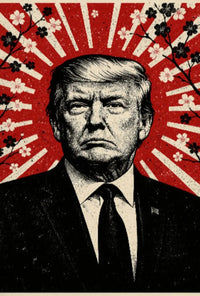 Donald Trump Stylized Propaganda Portrait Art Print Political Poster PosterGoat