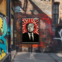Donald Trump Stylized Propaganda Portrait Art Print Political Poster PosterGoat