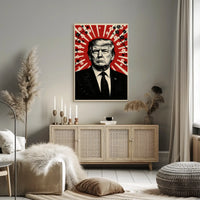 Donald Trump Stylized Propaganda Portrait Art Print Political Poster PosterGoat