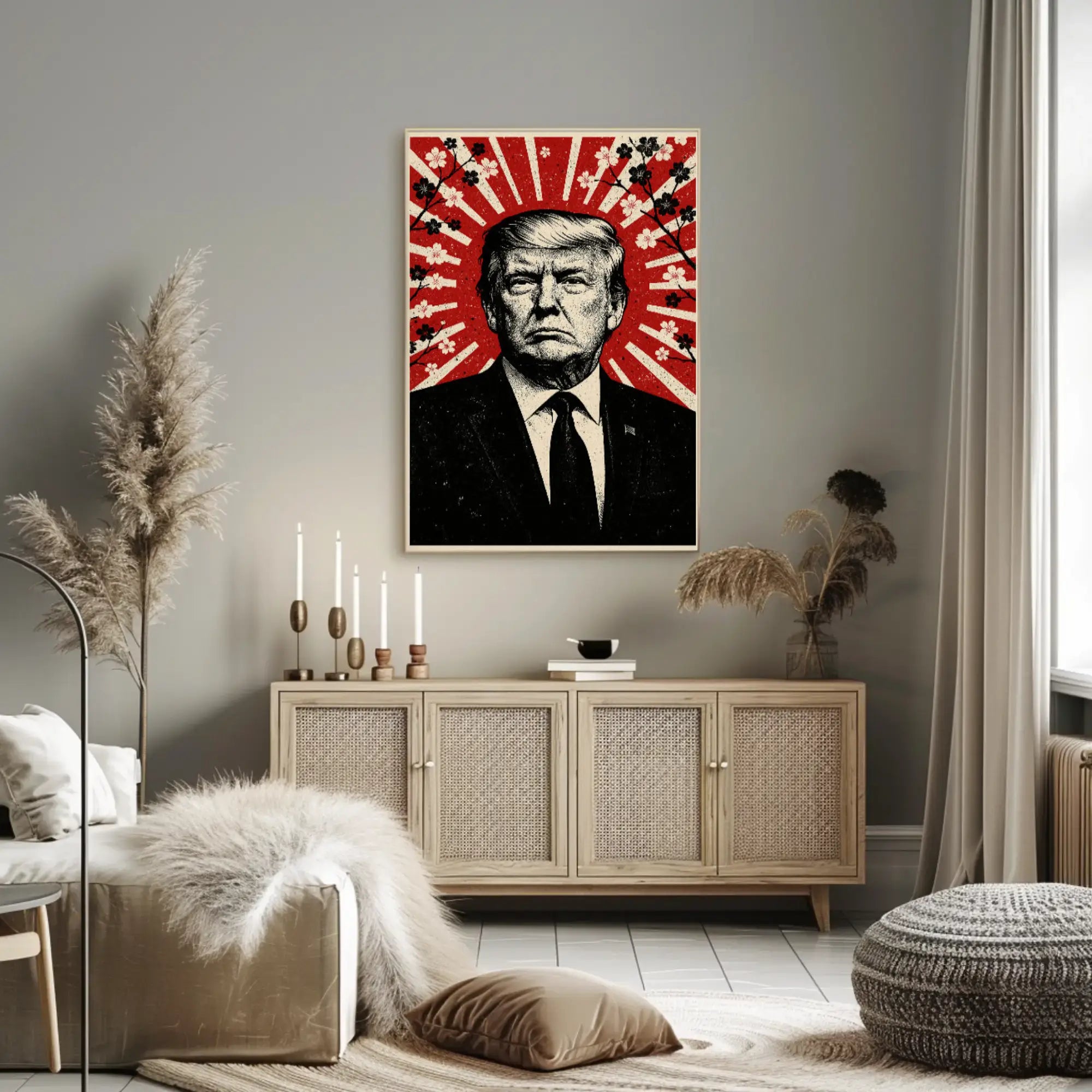 Donald Trump Stylized Propaganda Portrait Art Print Political Poster PosterGoat