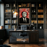 Donald Trump Stylized Propaganda Portrait Art Print Political Poster PosterGoat