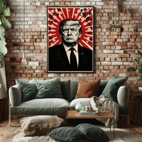 Donald Trump Stylized Propaganda Portrait Art Print Political Poster PosterGoat