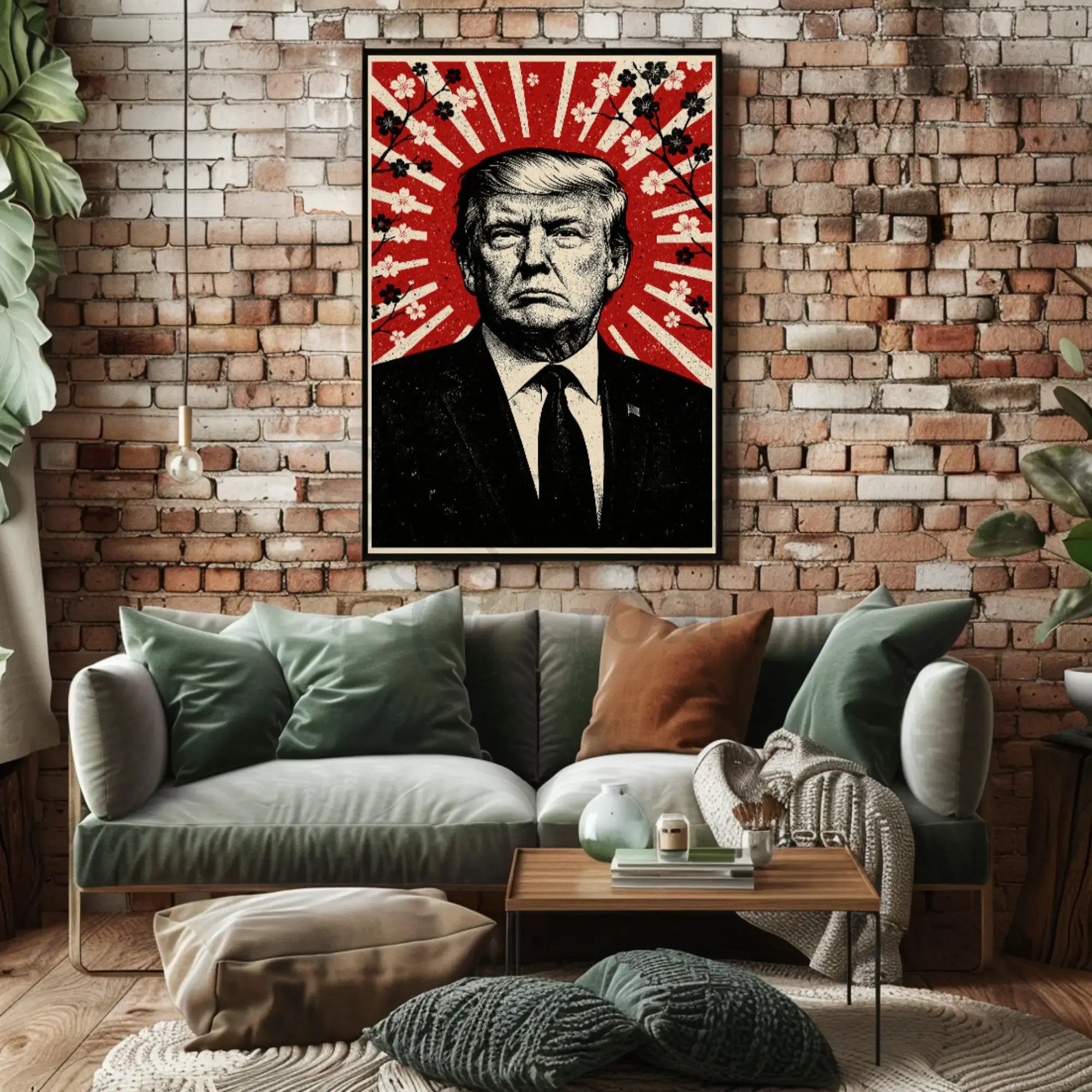 Donald Trump Stylized Propaganda Portrait Art Print Political Poster PosterGoat