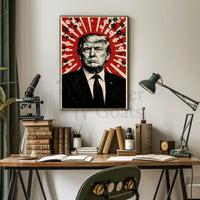 Donald Trump Stylized Propaganda Portrait Art Print Political Poster PosterGoat