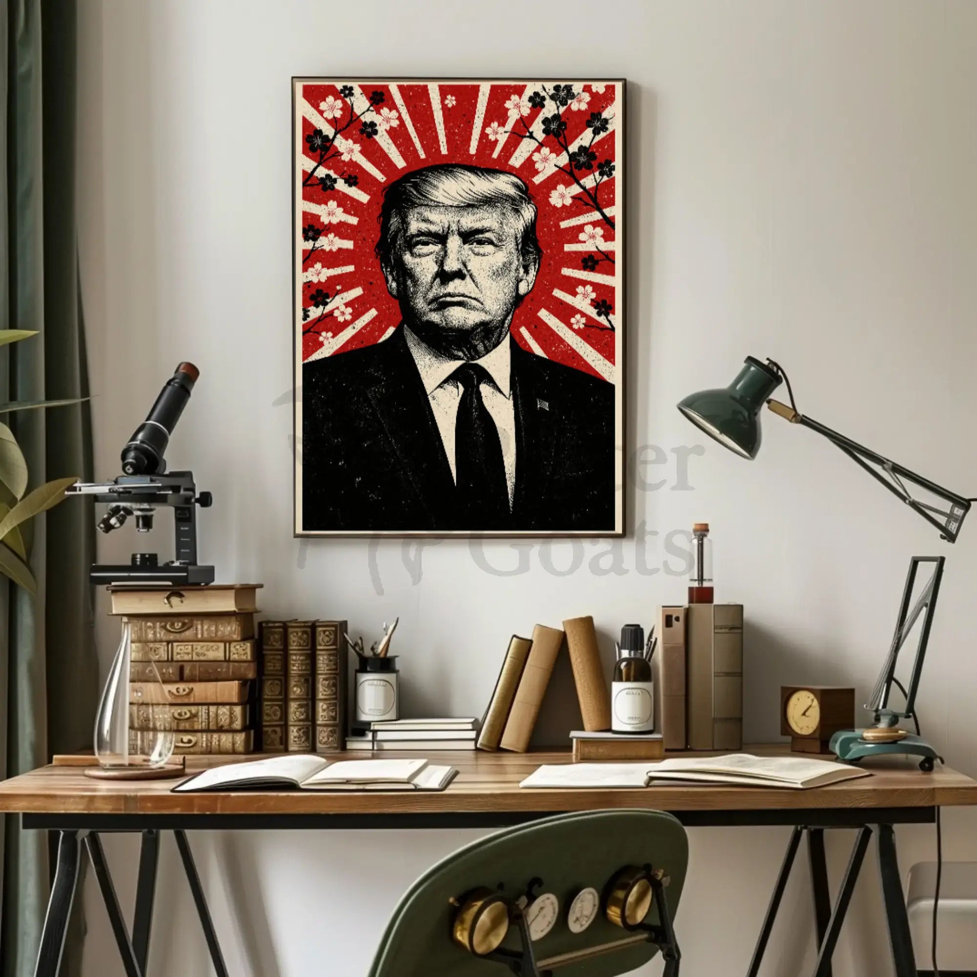 Donald Trump Stylized Propaganda Portrait Art Print Political Poster PosterGoat