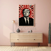 Donald Trump Stylized Propaganda Portrait Art Print Political Poster PosterGoat