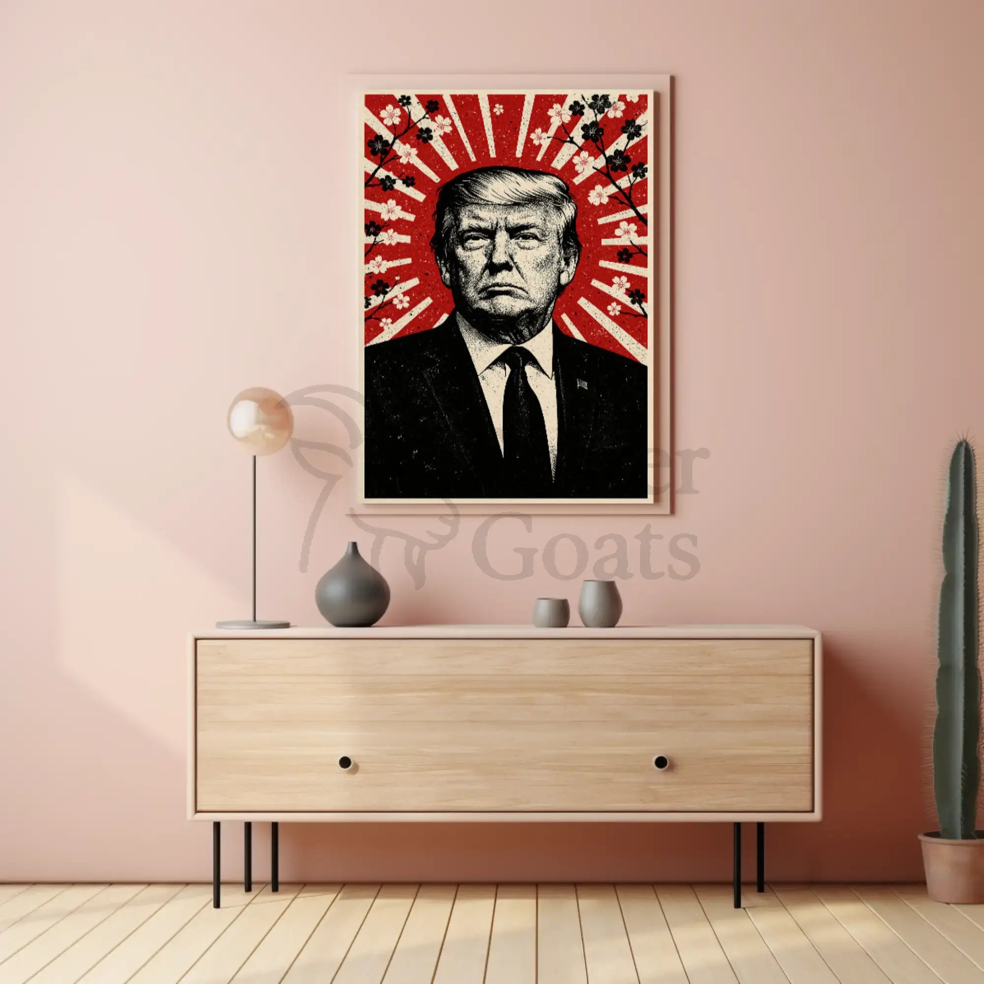 Donald Trump Stylized Propaganda Portrait Art Print Political Poster PosterGoat