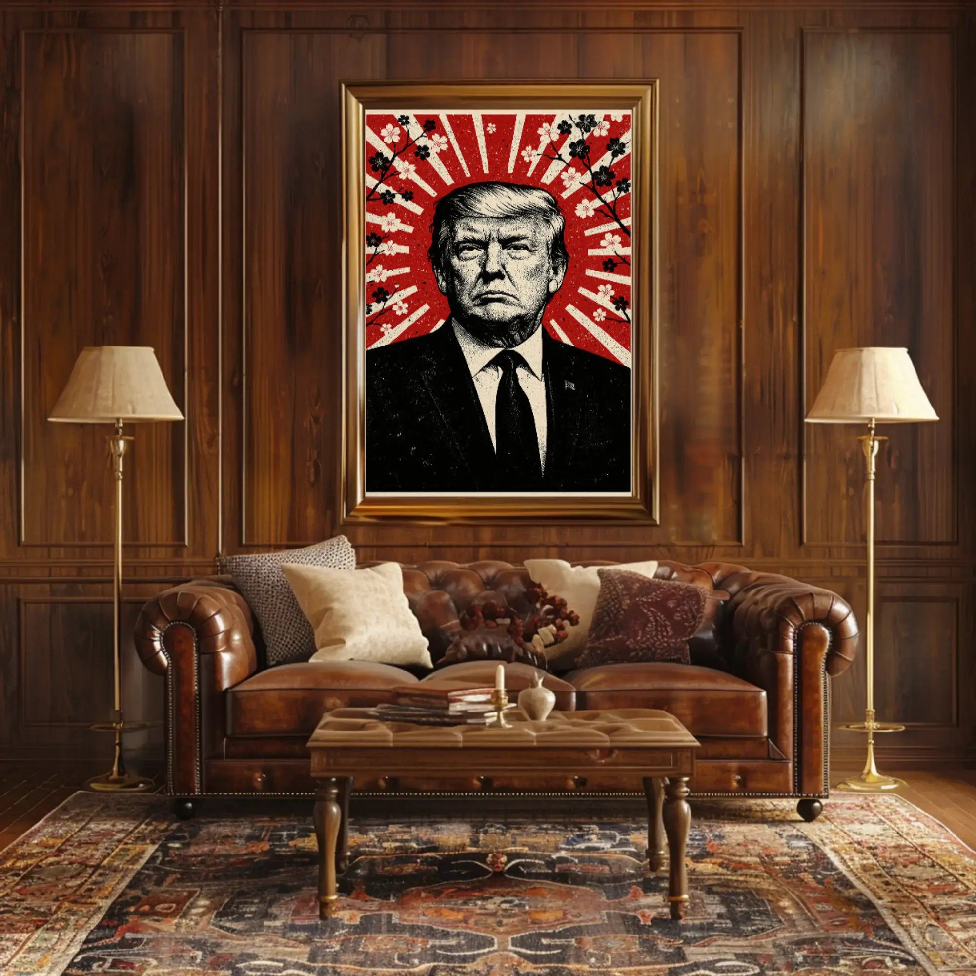Donald Trump Stylized Propaganda Portrait Art Print Political Poster PosterGoat