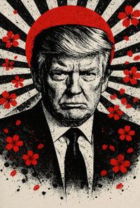 Donald Trump Timeless Heroic Vision Japanese Cultural Propaganda Poster PosterGoat