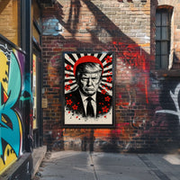 Donald Trump Timeless Heroic Vision Japanese Cultural Propaganda Poster PosterGoat