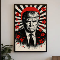 Donald Trump Timeless Heroic Vision Japanese Cultural Propaganda Poster PosterGoat