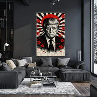 Donald Trump Timeless Heroic Vision Japanese Cultural Propaganda Poster PosterGoat