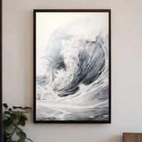 Dramatic Ocean Wave Japanese-Style Artistic Poster PosterGoat