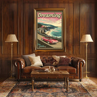 Dreaming of Adventure Vintage Travel Poster PosterGoat