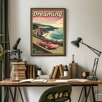 Dreaming of Adventure Vintage Travel Poster PosterGoat