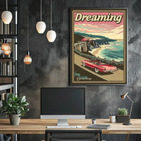 Dreaming of Adventure Vintage Travel Poster PosterGoat