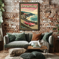 Dreaming of Adventure Vintage Travel Poster PosterGoat