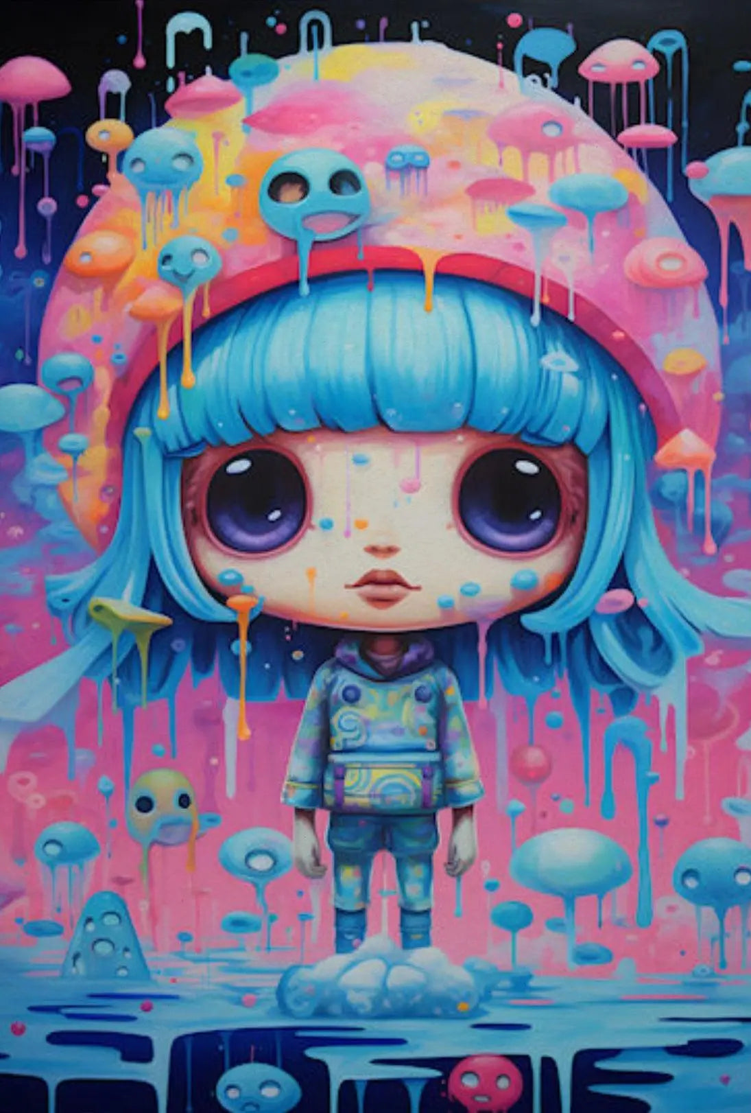 Dreamy Childlike Fantasy Art Pop Culture Poster PosterGoat