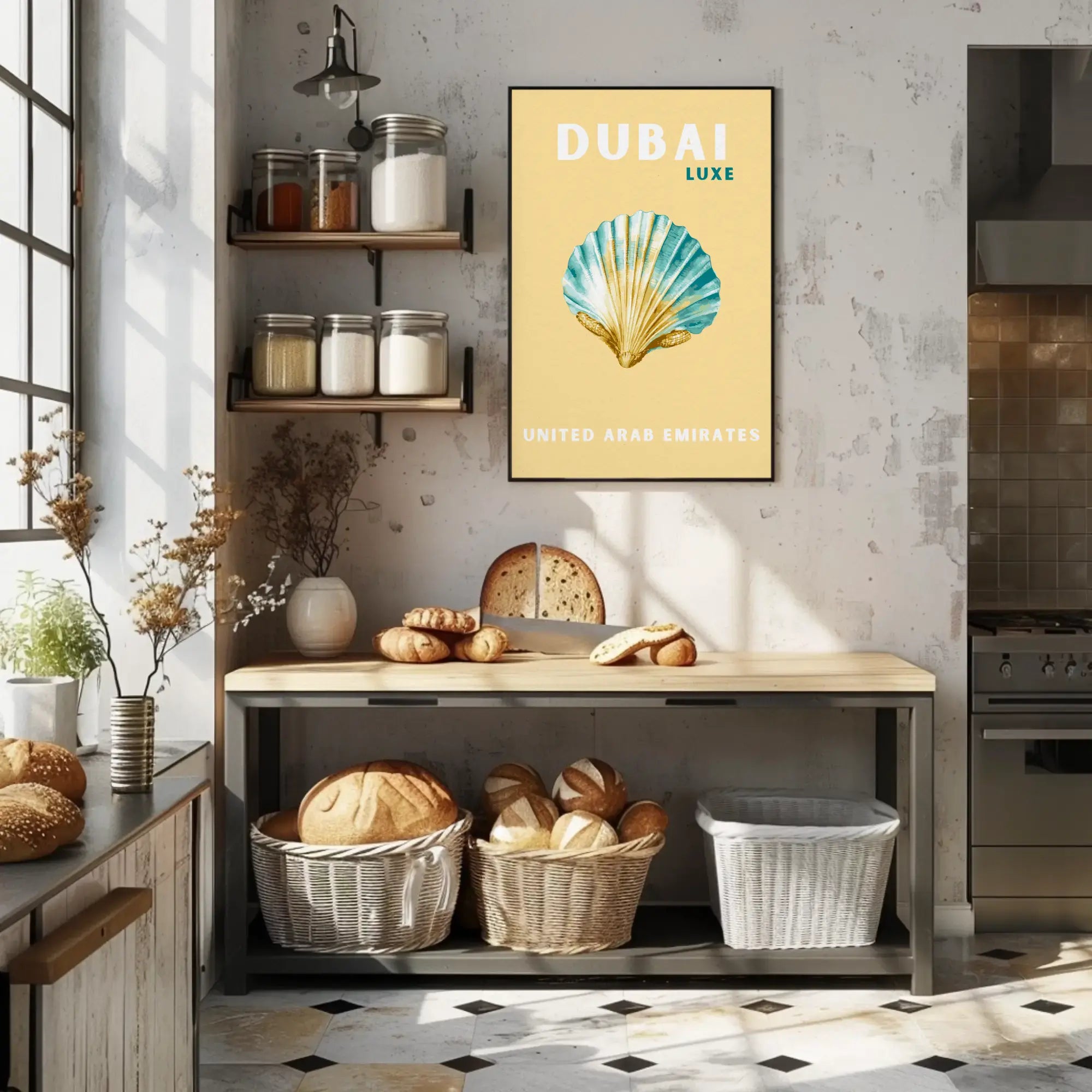 Dubai Luxe Minimalist Art Travel Poster PosterGoat
