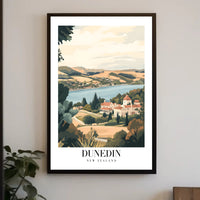 Dunedin's Vintage Landscape Travel Poster PosterGoat