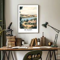 Dunedin's Vintage Landscape Travel Poster PosterGoat