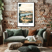 Dunedin's Vintage Landscape Travel Poster PosterGoat