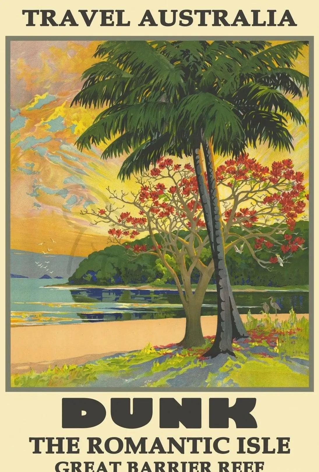 Dunk Island Tropical Paradise Travel Poster PosterGoat