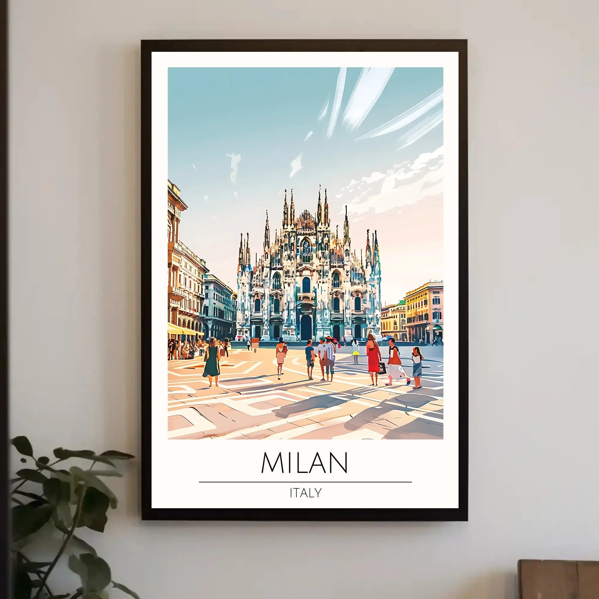 Duomo di Milano Vibrant Gothic Travel Poster PosterGoat