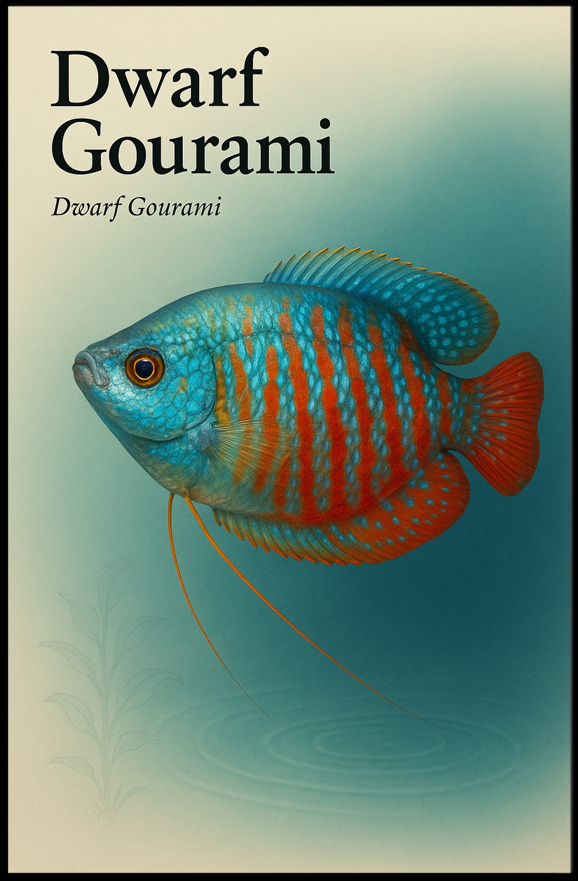 Dwarf Gourami Art Print Wall Decor Poster PosterGoat
