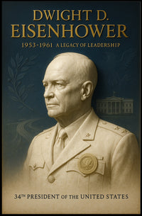 Dwight D Eisenhower Poster 34th President Art PosterGoat