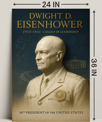 Dwight D Eisenhower Poster 34th President Art PosterGoat